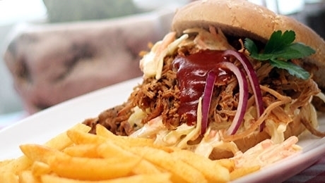 Billede af pulled pork burger